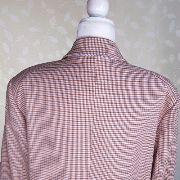 1. State Plaid Blazer Retro Twee Pattern Double Breasted Jacket Orange 22 W - Picture 10 of 13